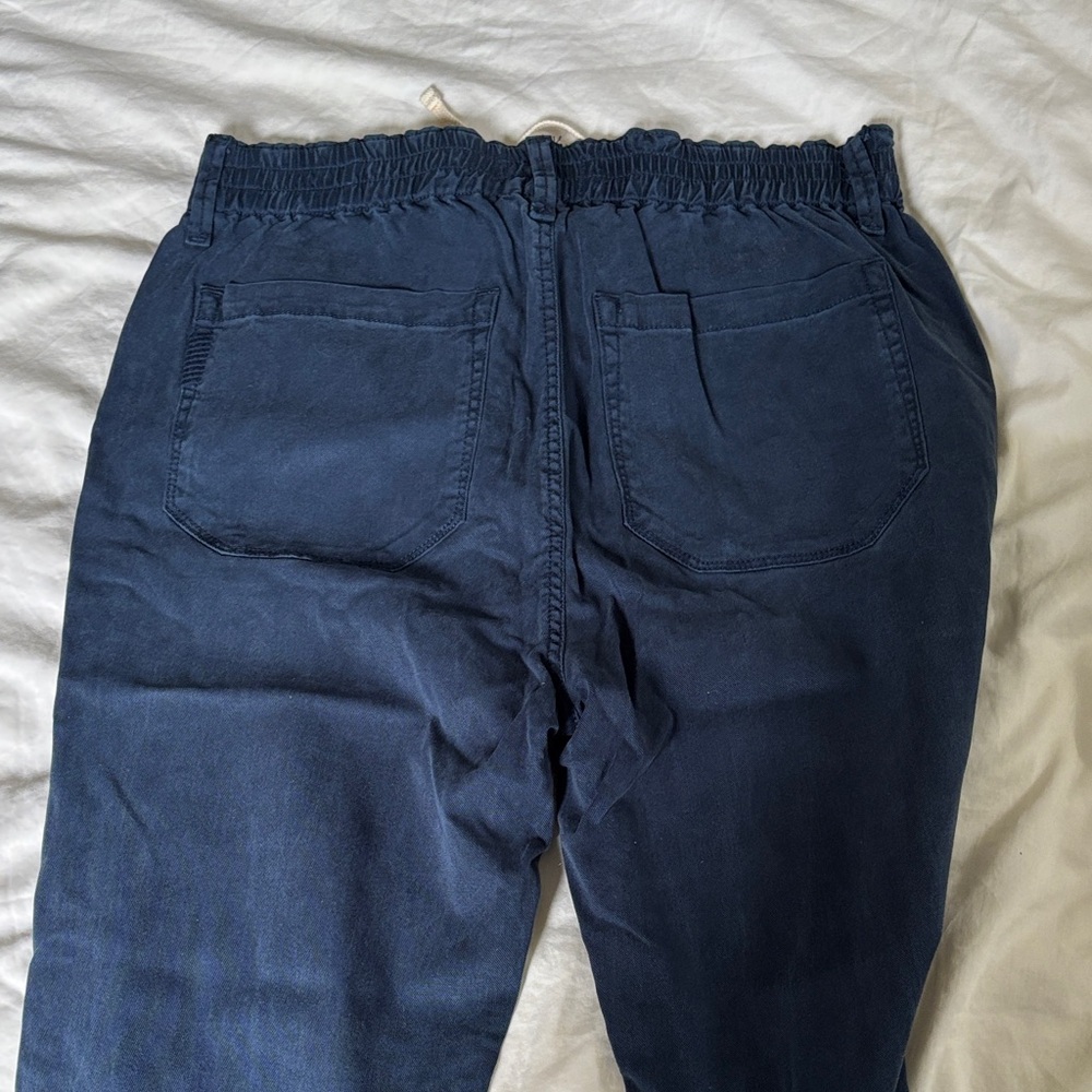 PAIGE women’s Christy Chinos with Drawstring in French Navy Size 29 NWOT - Picture 7 of 9